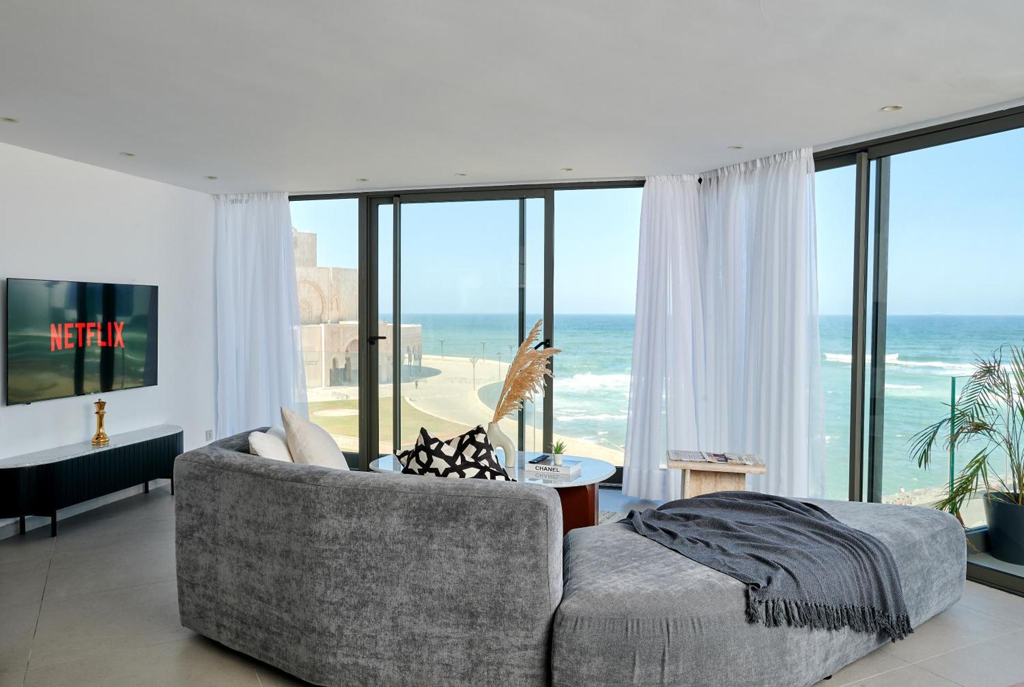 Apartment Sea View B22 -Mosquee Hassan II By Thecasaedition カサブランカ エクステリア 写真